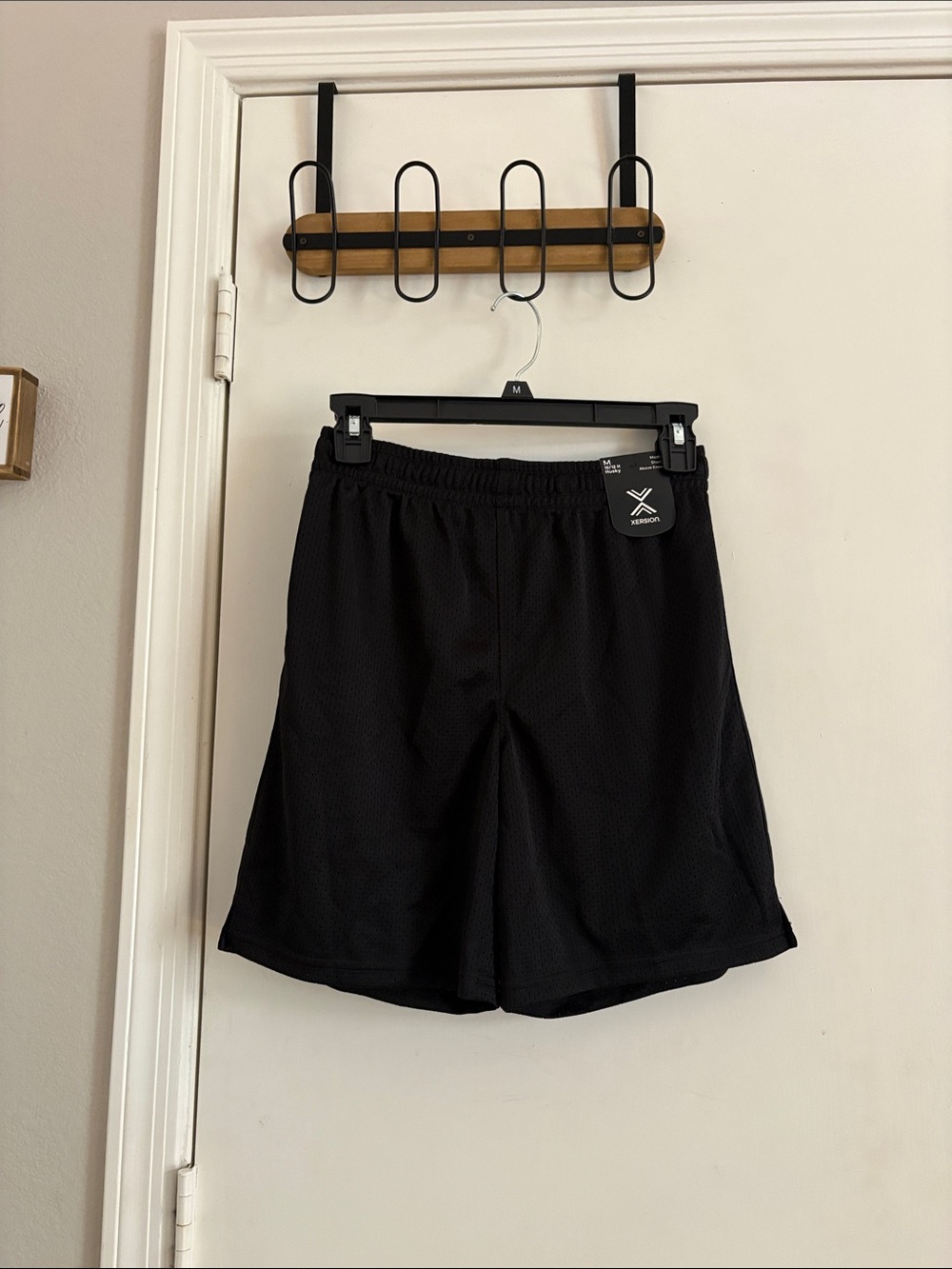 Xersion Boy’s Mesh Athletic Shorts - Black 10-12 Husky